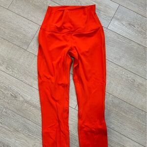 LULULEMON Align Lines Leggings Orange Size 4